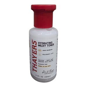 Thayers Hydrating Milky Toner 3 oz Snow Mushroom Hyaluronic Acid Travel Size NEW
